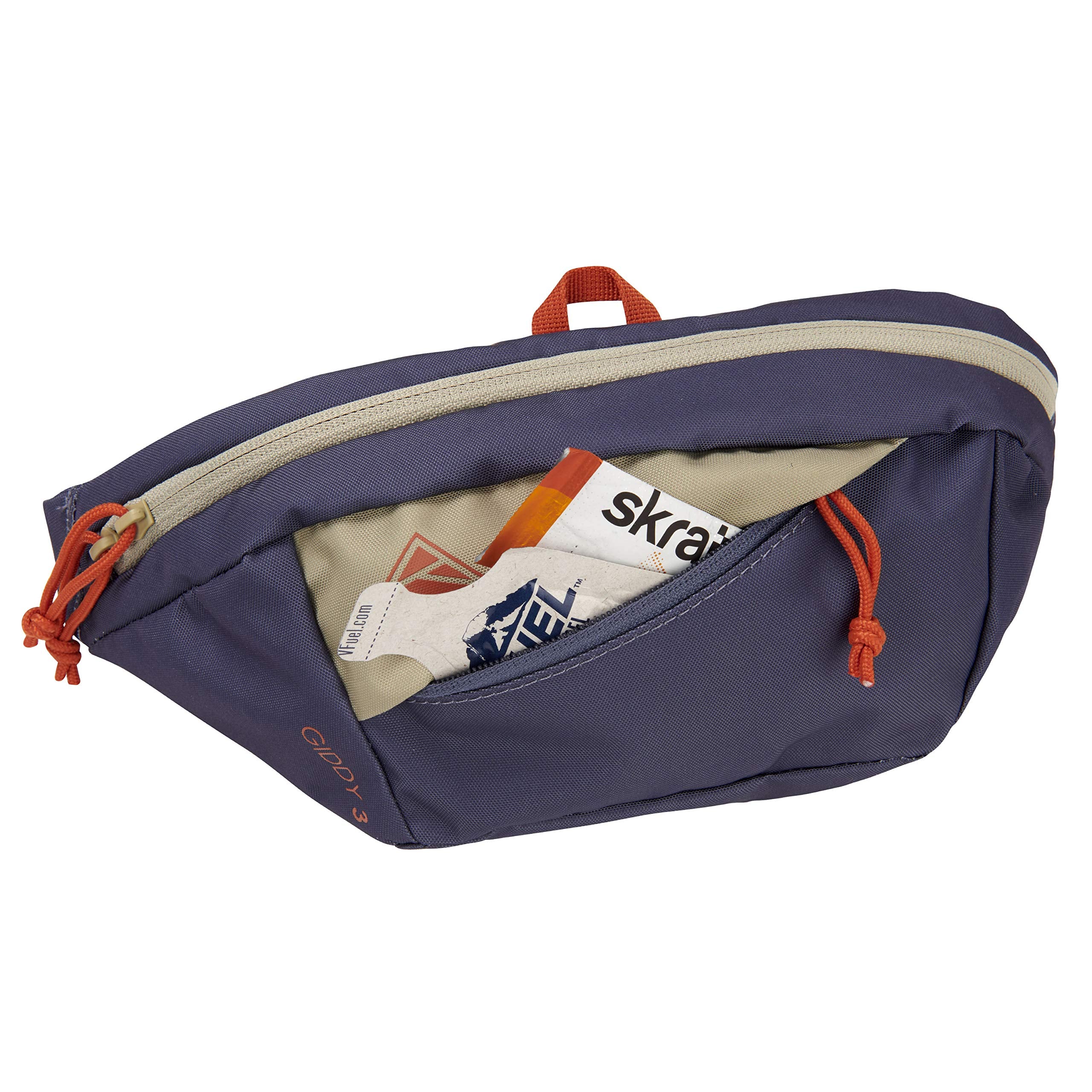 Kelty Giddy 3L Reflecting Pond top zip access for quick entry