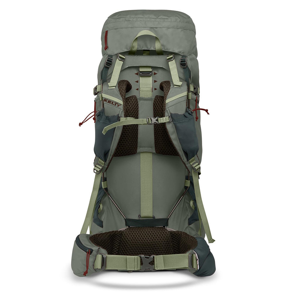 Kelty Glendale 65L dual stretch shoulder pockets for quick access.