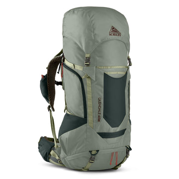 Kelty Glendale 65L backpack front view highlights spacious storage and fit.