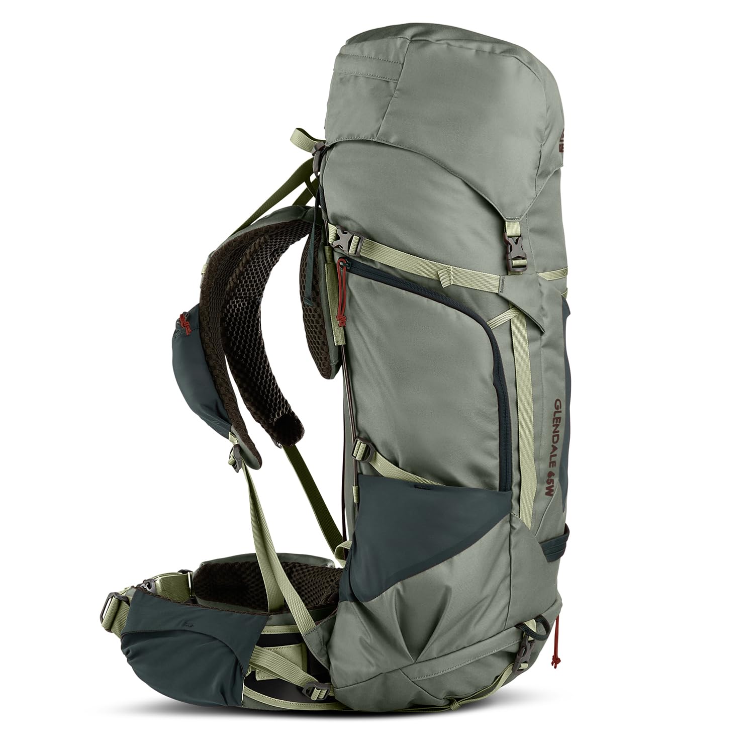 Kelty Glendale 65L hydration ports enable easy on-the-go refills.