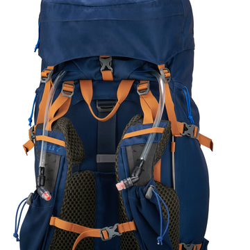 Kelty Glendale 85L Pageant Blue floating top lid expansion