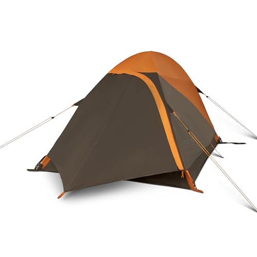 Kelty Grand Mesa 2P aluminum poles close-up showing sturdy lightweight frame