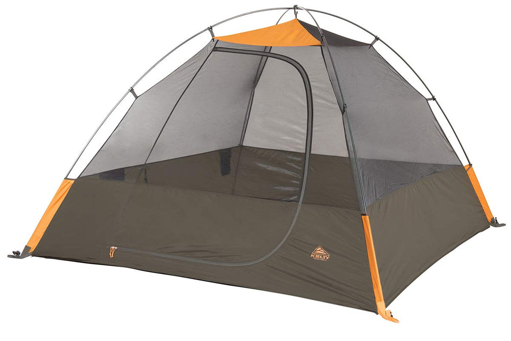 Kelty Grand Mesa 4P aluminum pole frame provides sturdy setup and reliable shelter.