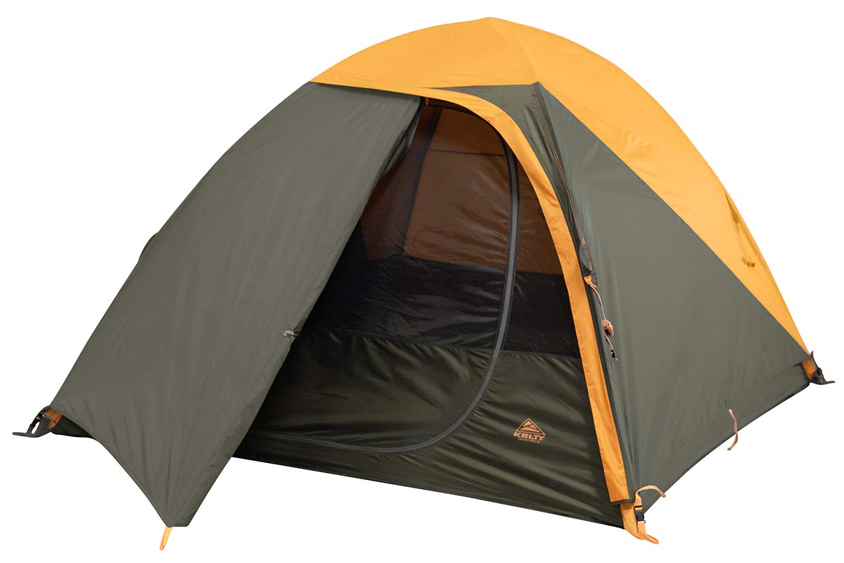 Kelty Grand Mesa 4P exterior view shows freestanding tent setup for easy campsite placement.