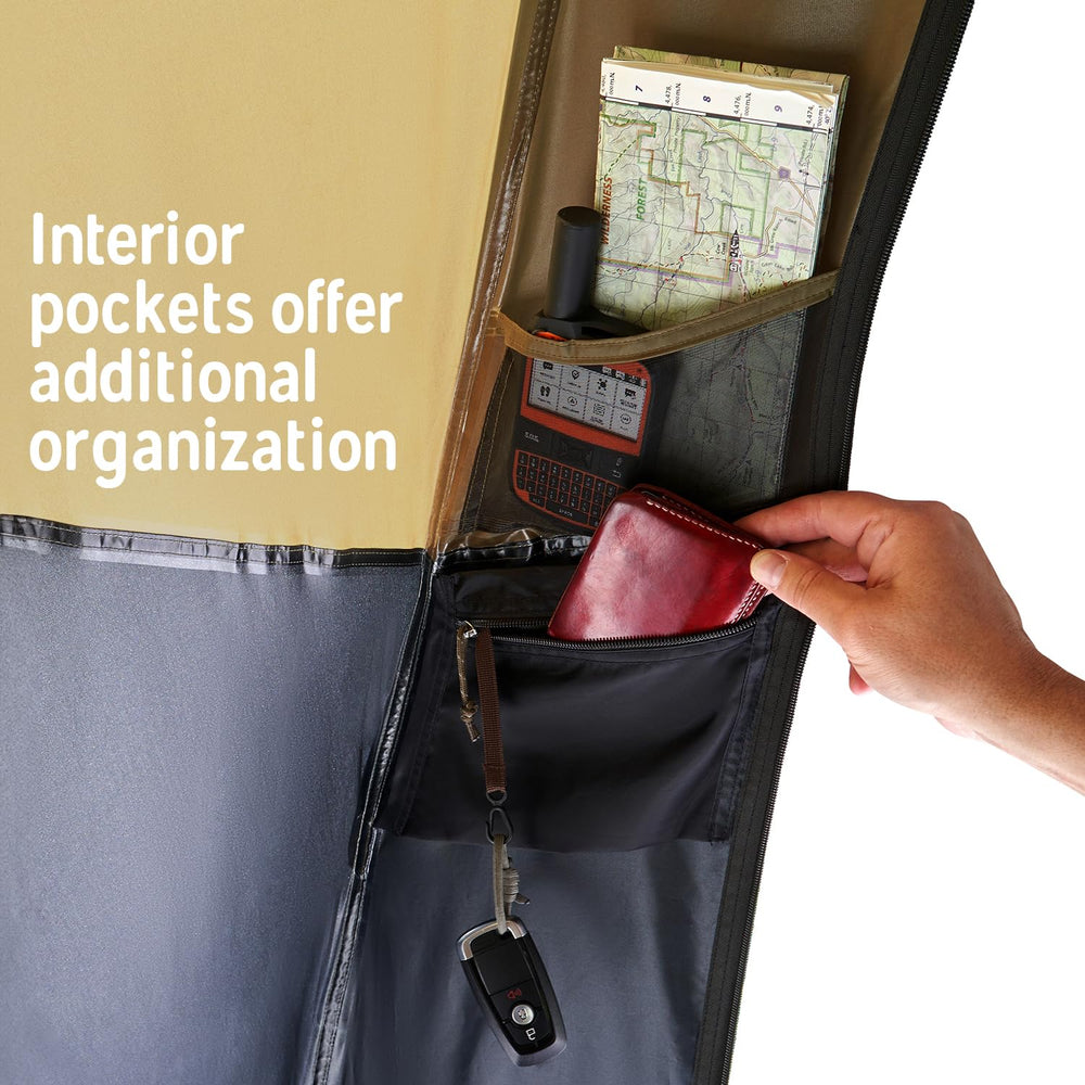 Kelty Highroads shelter adjustable sidewalls offer flexible weather coverage.