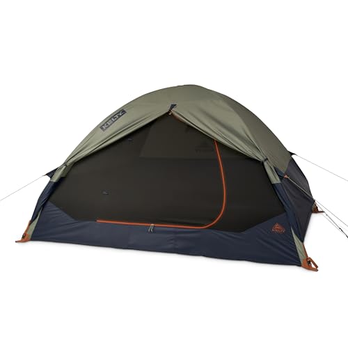 Kelty Late Start 4P tent with QuickCorners demonstrates fast setup in dim light