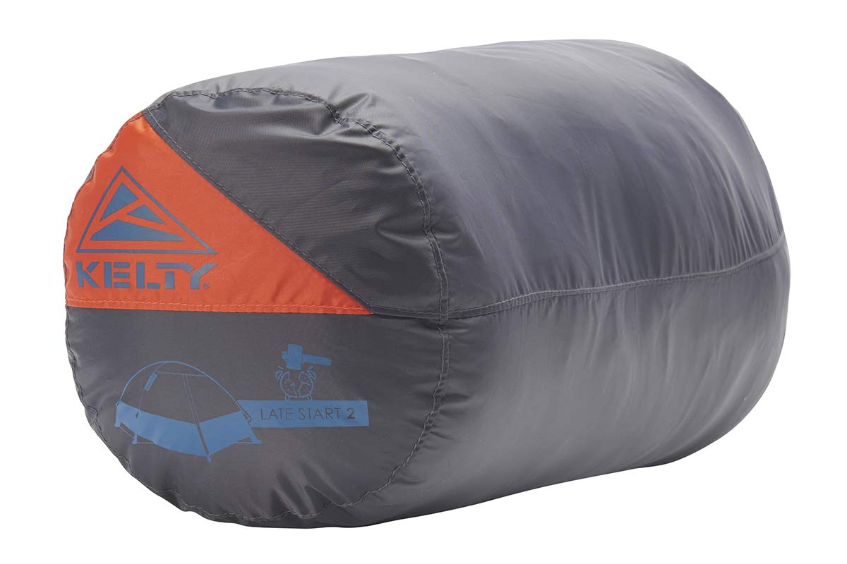 Kelty Late Start 4P vestibule gear storage for easy organization