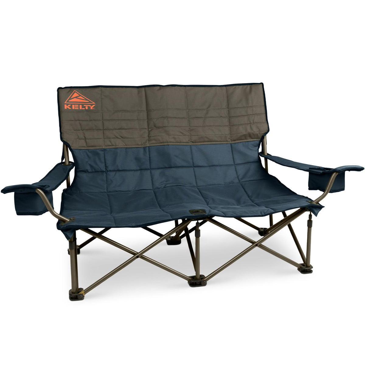 Kelty Low Loveseat on the beach setup offering relaxed comfort.
