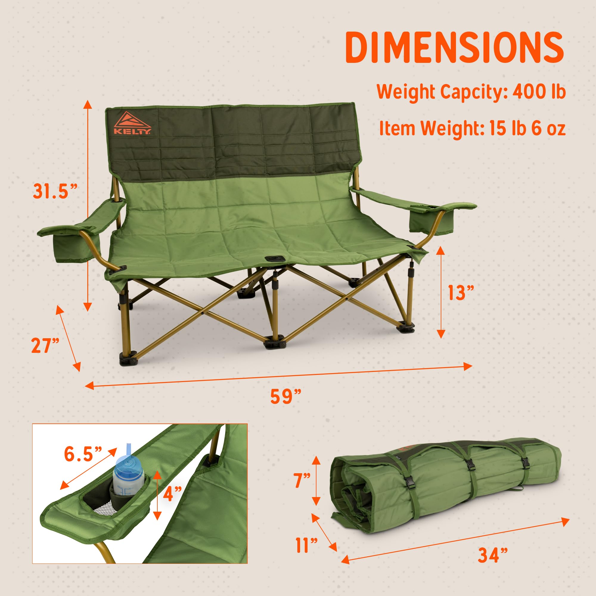 Kelty Low Loveseat beach-side-chill for waves and sun.