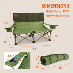 Kelty Low Loveseat beach-side-chill for waves and sun.