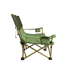 Kelty Lowdown at the beach, relaxed seating by the shore.