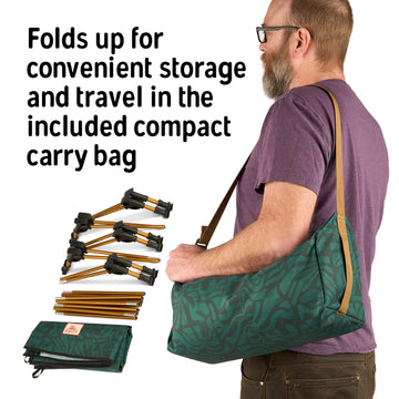 Kelty Lowdown cot supports up to 300 lbs for diverse sleepers