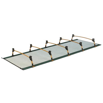 Kelty Lowdown cot aluminum frame provides durable support while camping