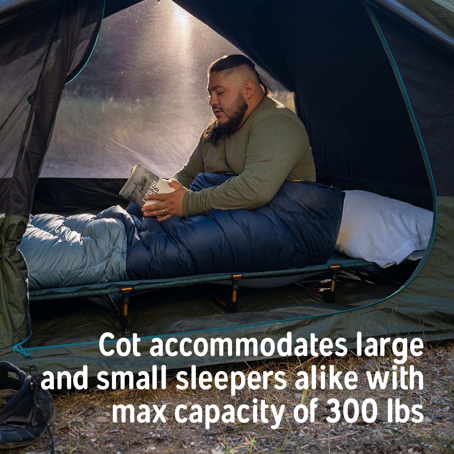 Kelty Lowdown cot compact carry bag shows easy portable design