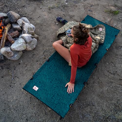 Kelty Lowdown cot folded compact for travel and storage