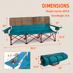Kelty Lowdown Couch insulated cupholders keep drinks cool during long outdoor hangs.