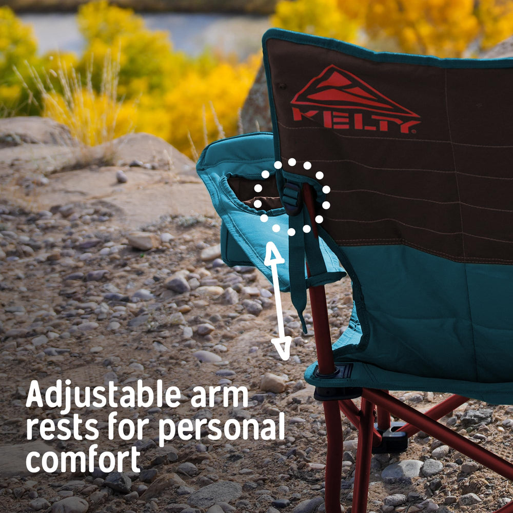 Kelty Lowdown Couch polyester fabric close-up showcases rugged, puppy-proof 600D material.