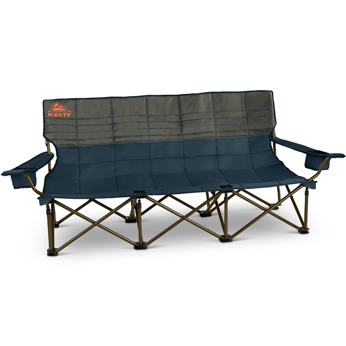 Kelty Lowdown Couch setup shows generous three-seat space for friends and family.