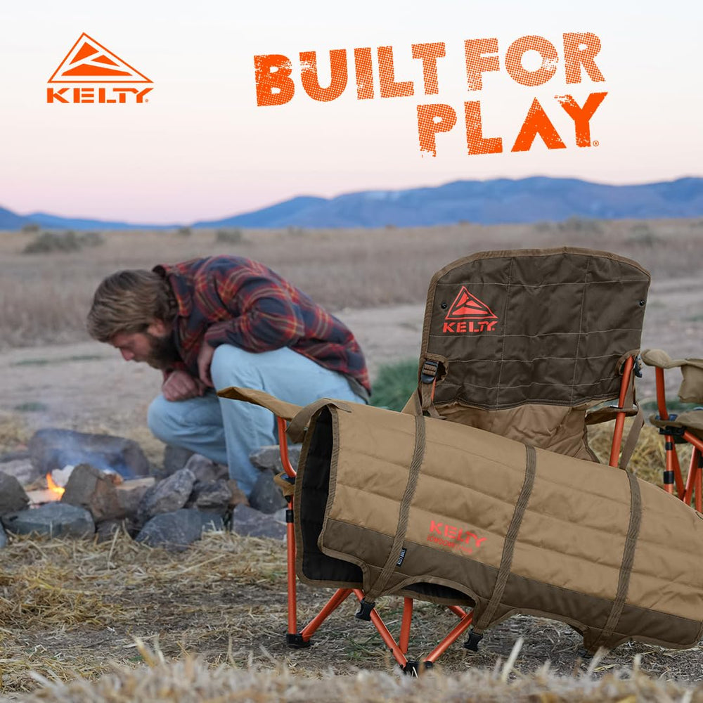 Kelty Lowdown reclined position captures relaxed seating at events