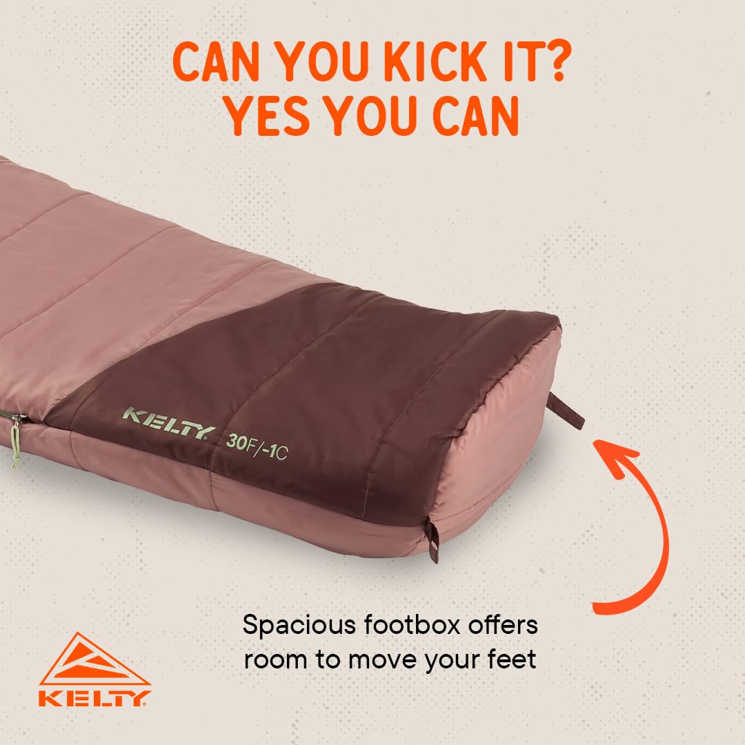 Kelty Mistral Kids 30-degree antler dual sliders with draft tube enable easy venting.