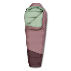 Kelty Mistral Kids 30-degree antler front view showcases cozy mummy shape for young campers.