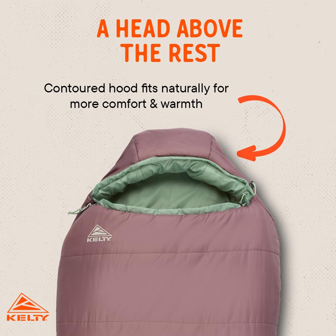 Kelty Mistral Kids 30-degree antler recycled shell demonstrates durable, eco-friendly construction.