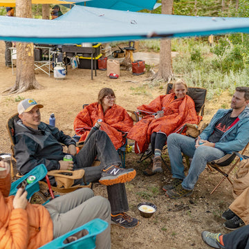 Kelty Noah’s Tarp provides shade for pets during sunny adventures.