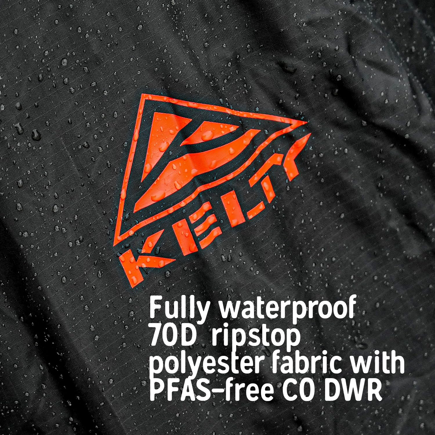 Kelty rain cover integrated stuff pocket for quick packing.