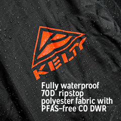 Kelty rain cover reveals integrated stuff pocket for quick access