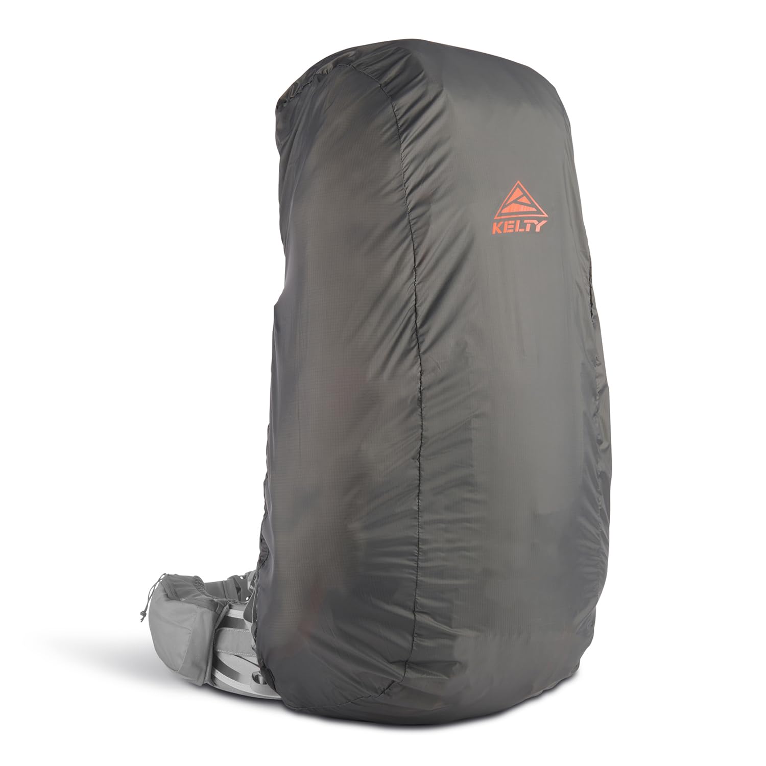 Kelty rain cover showing elastic cinch in action for secure fit.