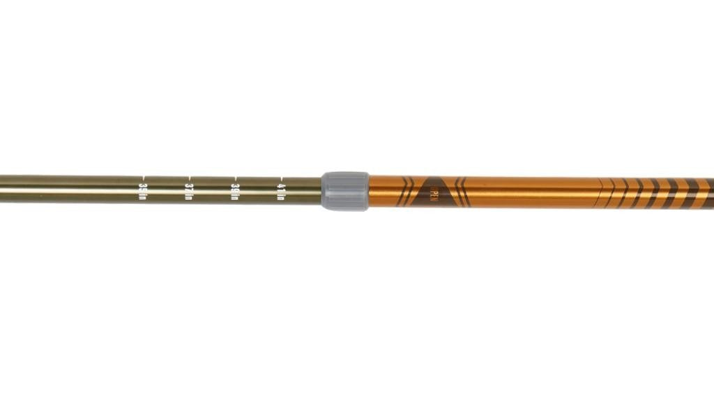 Kelty Range 2.0 trekking pole grip highlighting extended cork and EVA foam for comfort