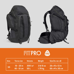 Kelty Redwing 50 AMP-Flow back panel keeping you cool on long hikes