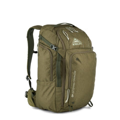 Kelty Redwing Traveler 40L burnt olive front view highlighting compact carry-on profile