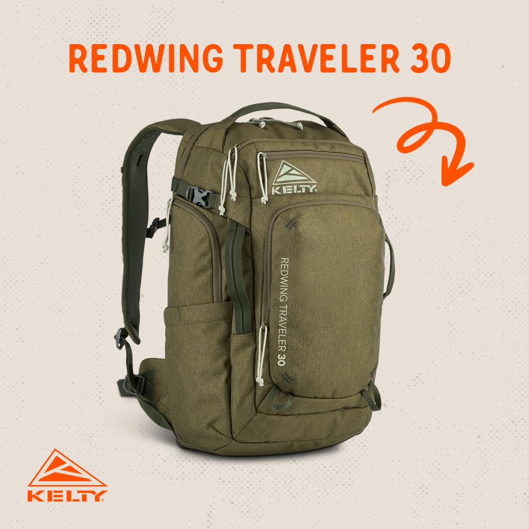 Kelty Redwing Traveler Backpack 30L olive compact daily carry