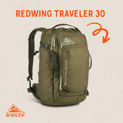 Kelty Redwing Traveler Backpack 30L olive compact daily carry