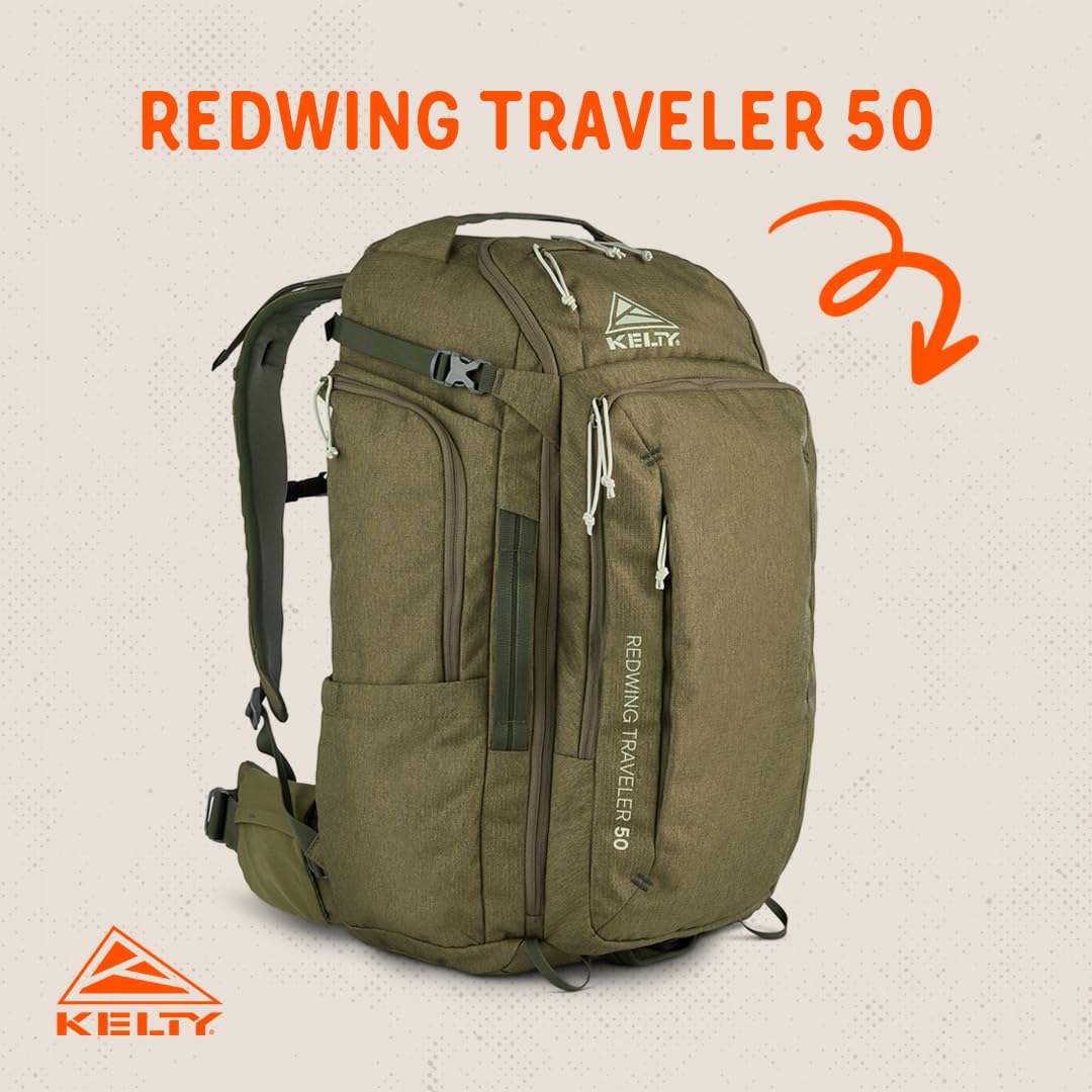 Kelty Redwing Traveler Backpack dedicated laptop sleeve protects your device.