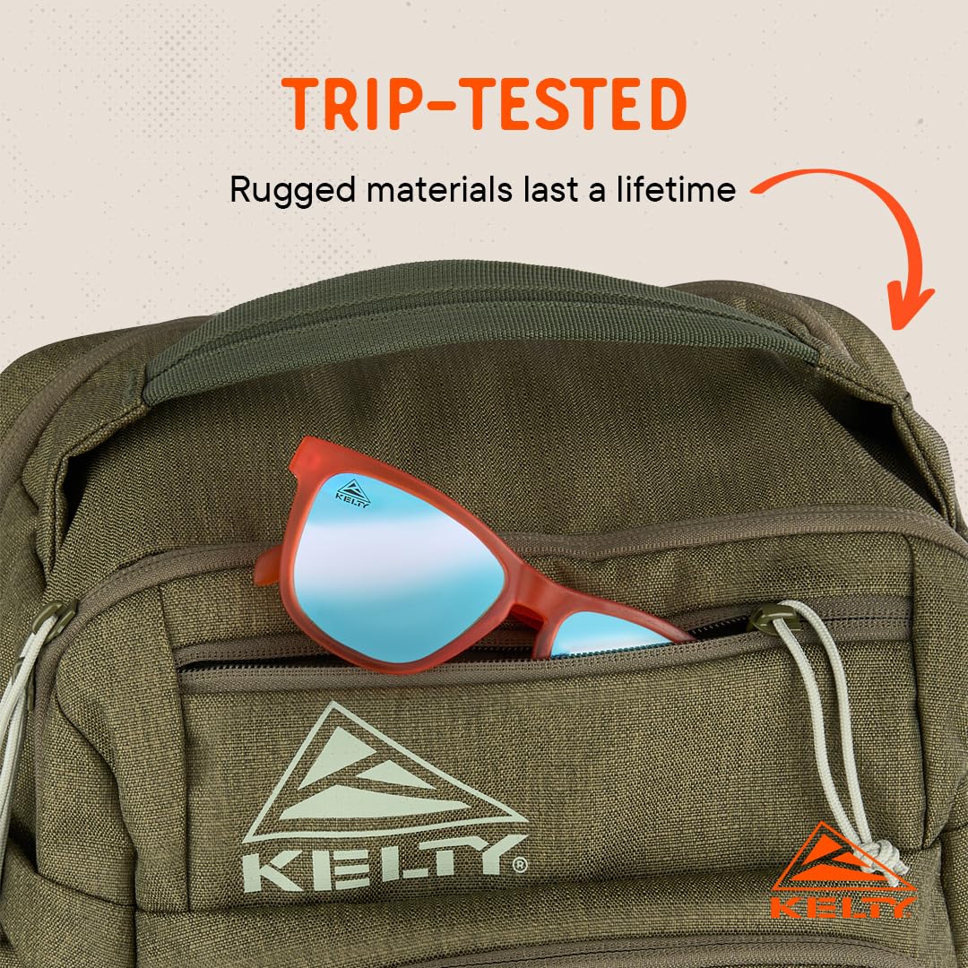 Kelty Redwing Traveler Backpack laptop sleeve protects devices