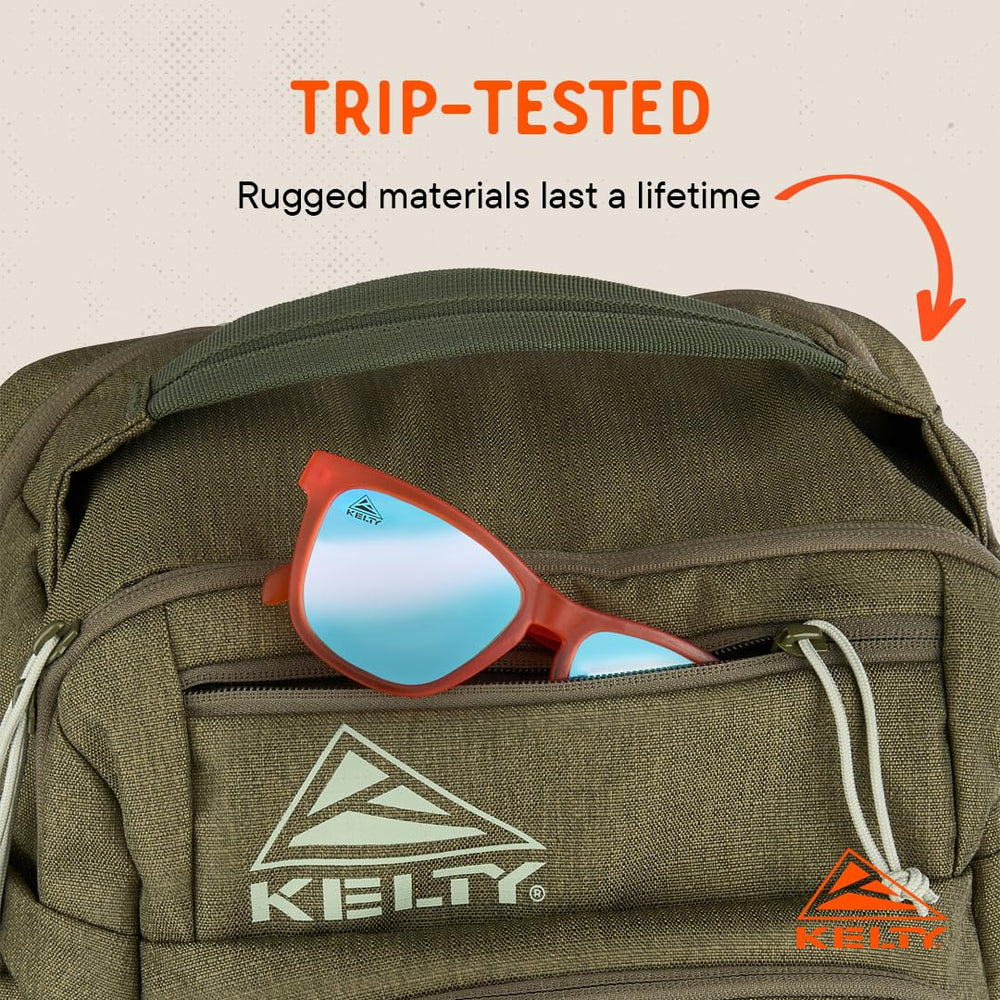 Kelty Redwing Traveler Backpack laptop sleeve protects devices