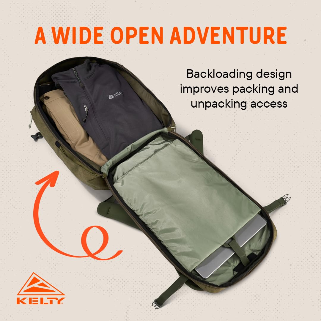 Kelty Redwing Traveler Backpack perimeter frame for stable loads