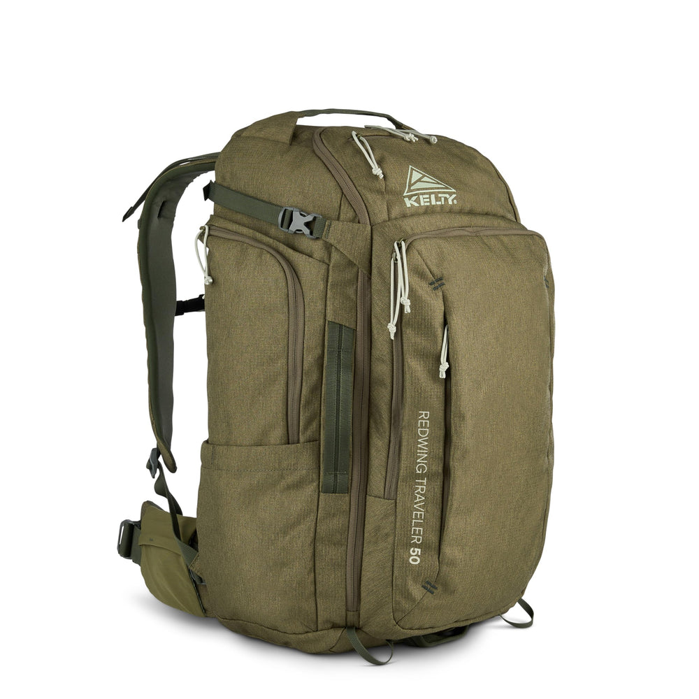 Kelty Redwing Traveler Backpack wide U-zip opening for quick packing.