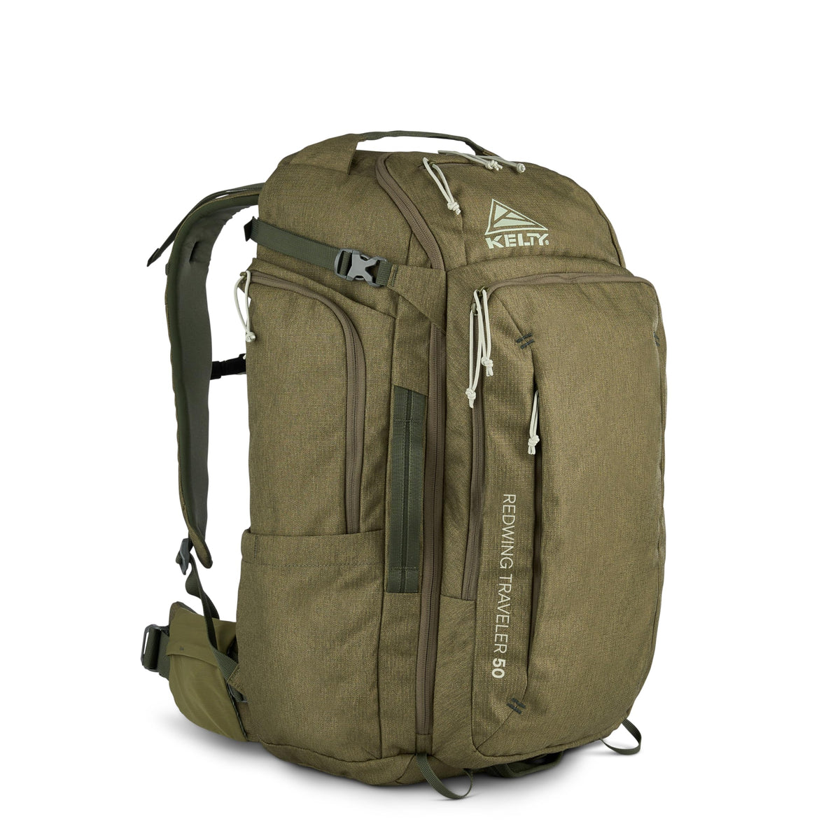 Kelty Redwing Traveler Backpack wide U-zip opening for quick packing.