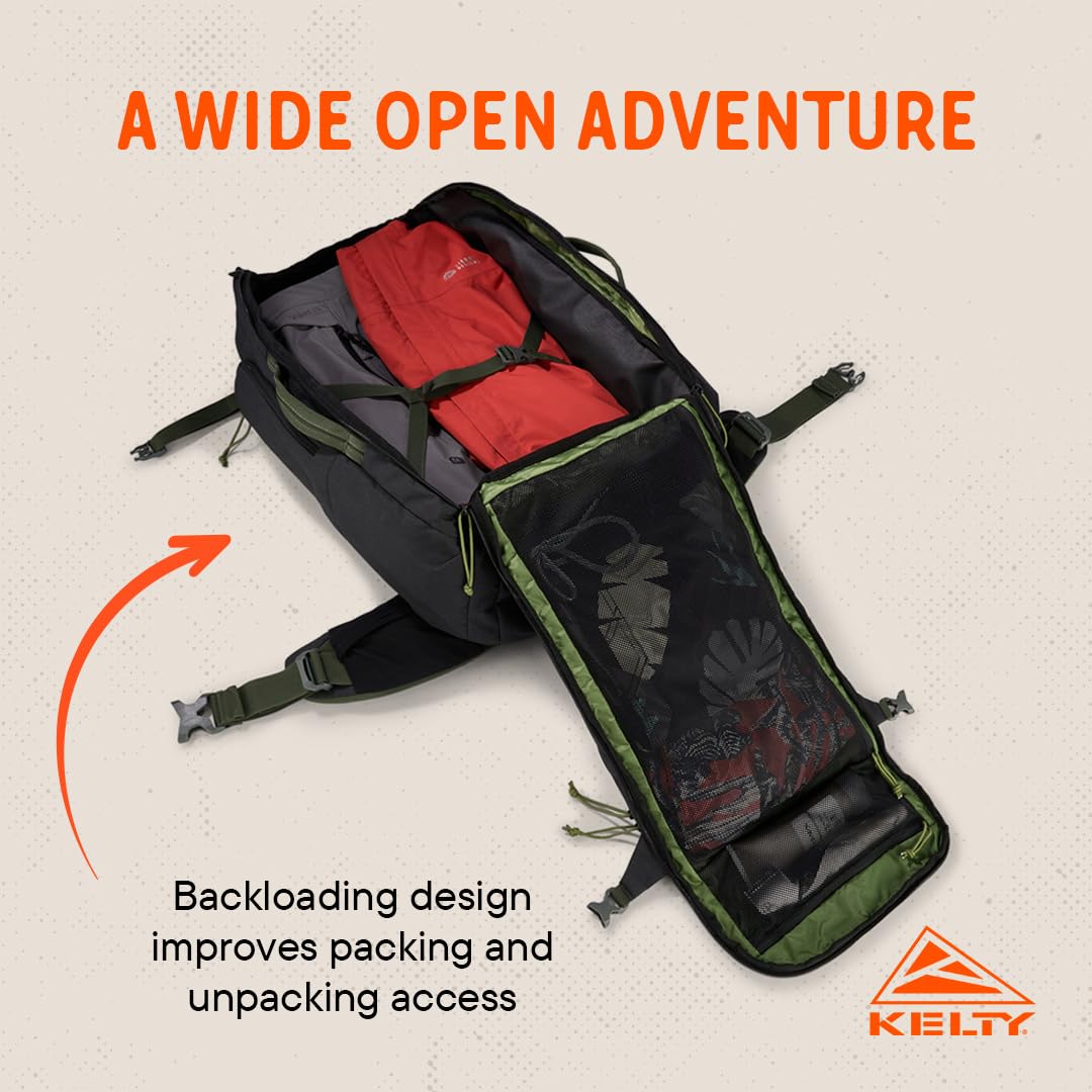 Kelty Redwing Traveler with dedicated laptop sleeve to protect gear on commutes.