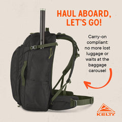 Kelty Redwing Traveler pass-behind wing pockets for fast access to essentials