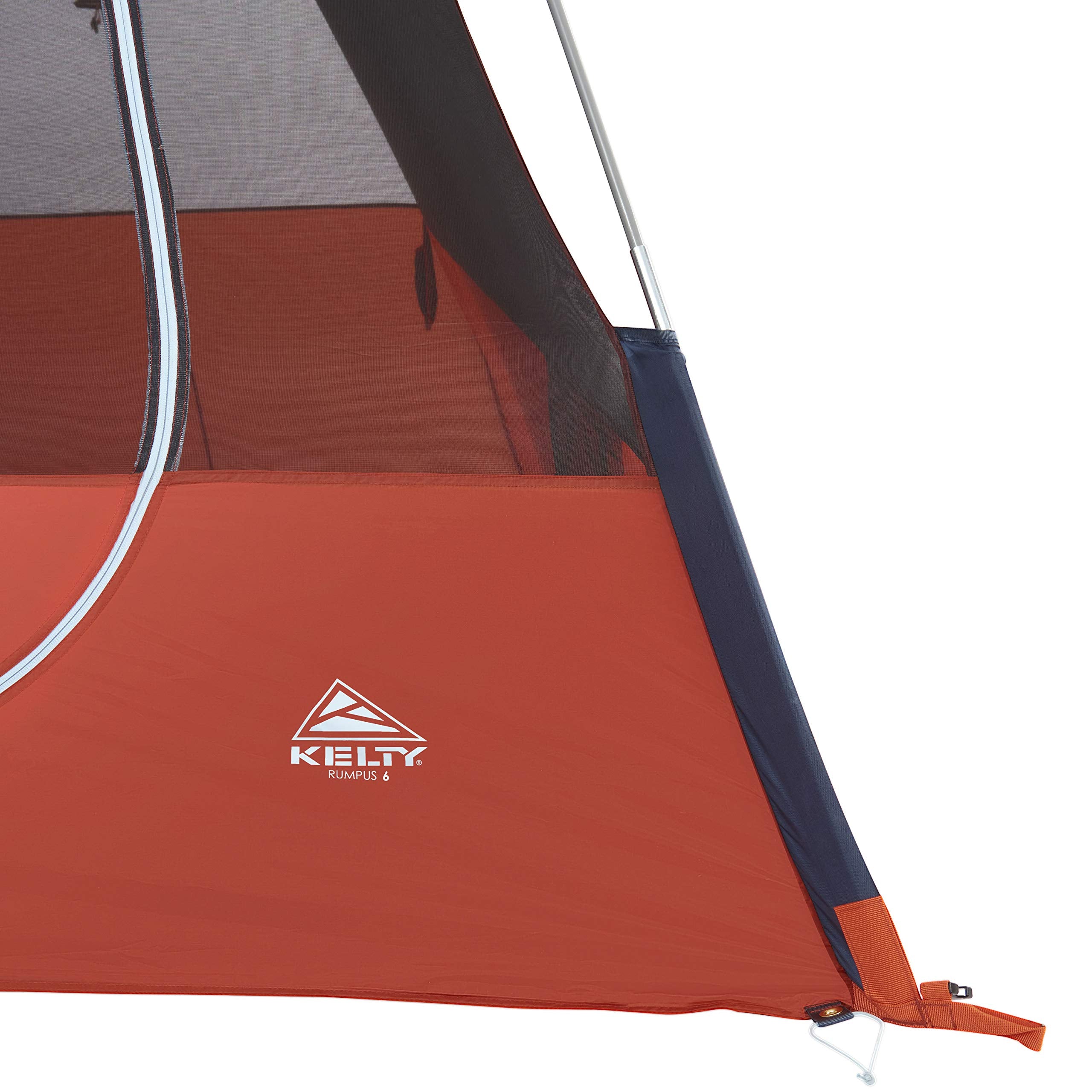 Kelty Rumpus vented rainfly shows breathable protection in variable conditions.