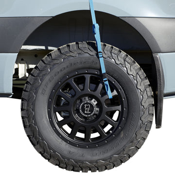 Kelty Sideroads universal mount attaches to roof rack for easy setup.