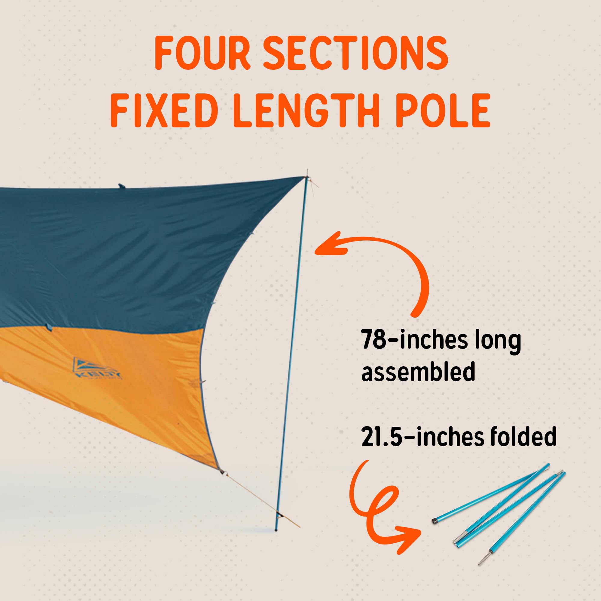 Kelty Staff Pole Aluminum in use on trail delivering steady leverage.