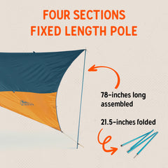Kelty Staff Pole Aluminum in use on trail delivering steady leverage.