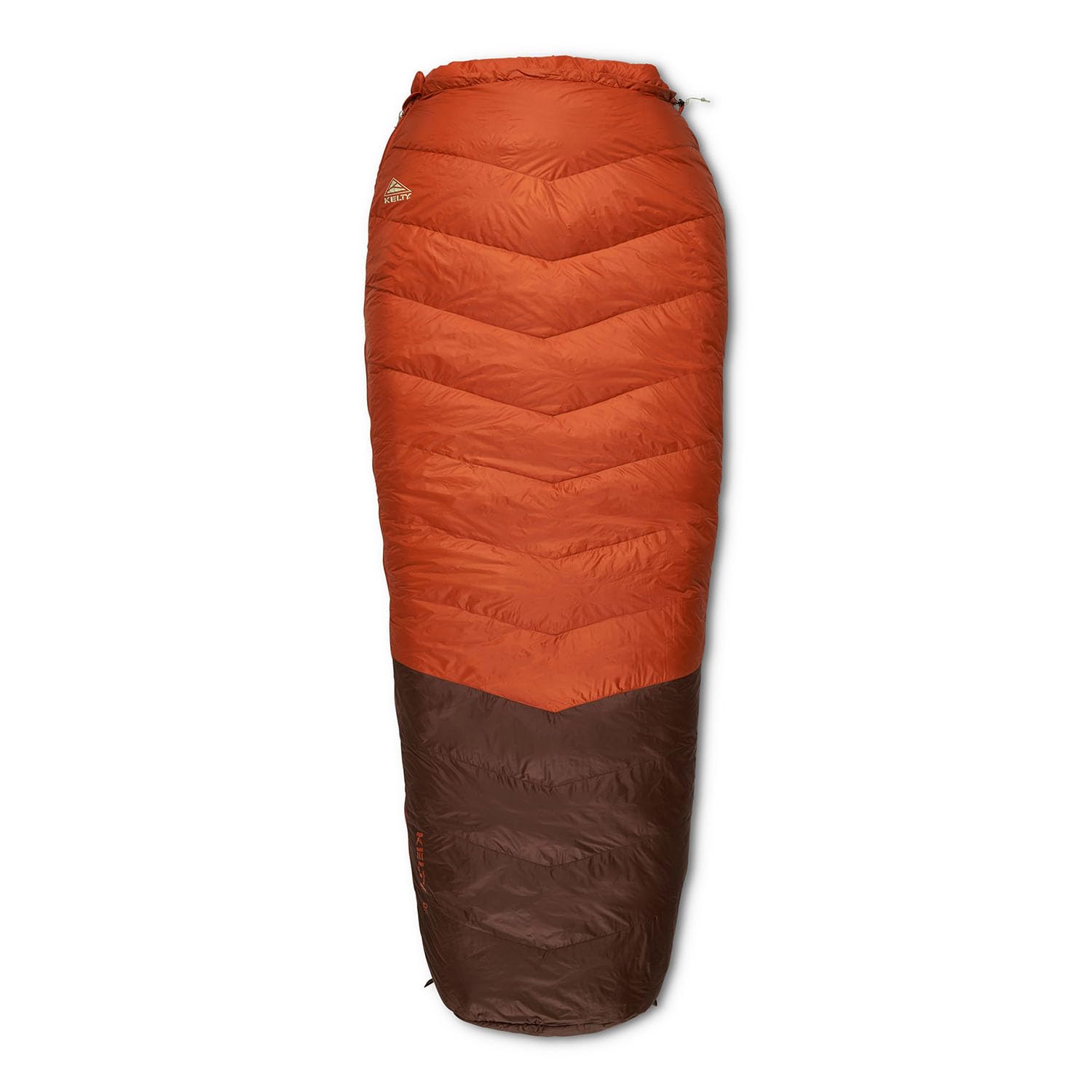 Kelty Supernova 0-Degree Long bag packed in a compact stuff sack.