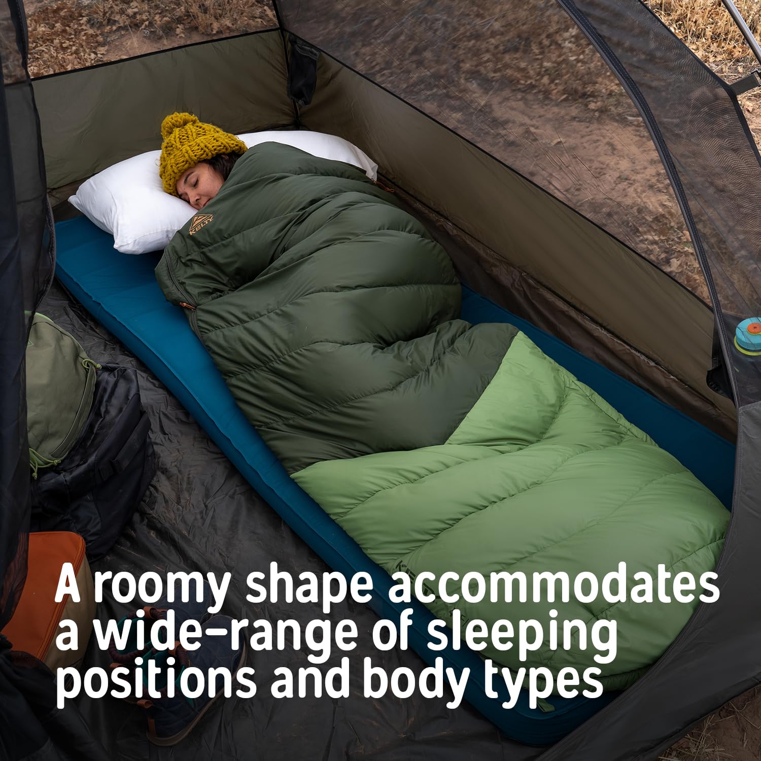 Kelty Supernova with locking zipper for secure venting