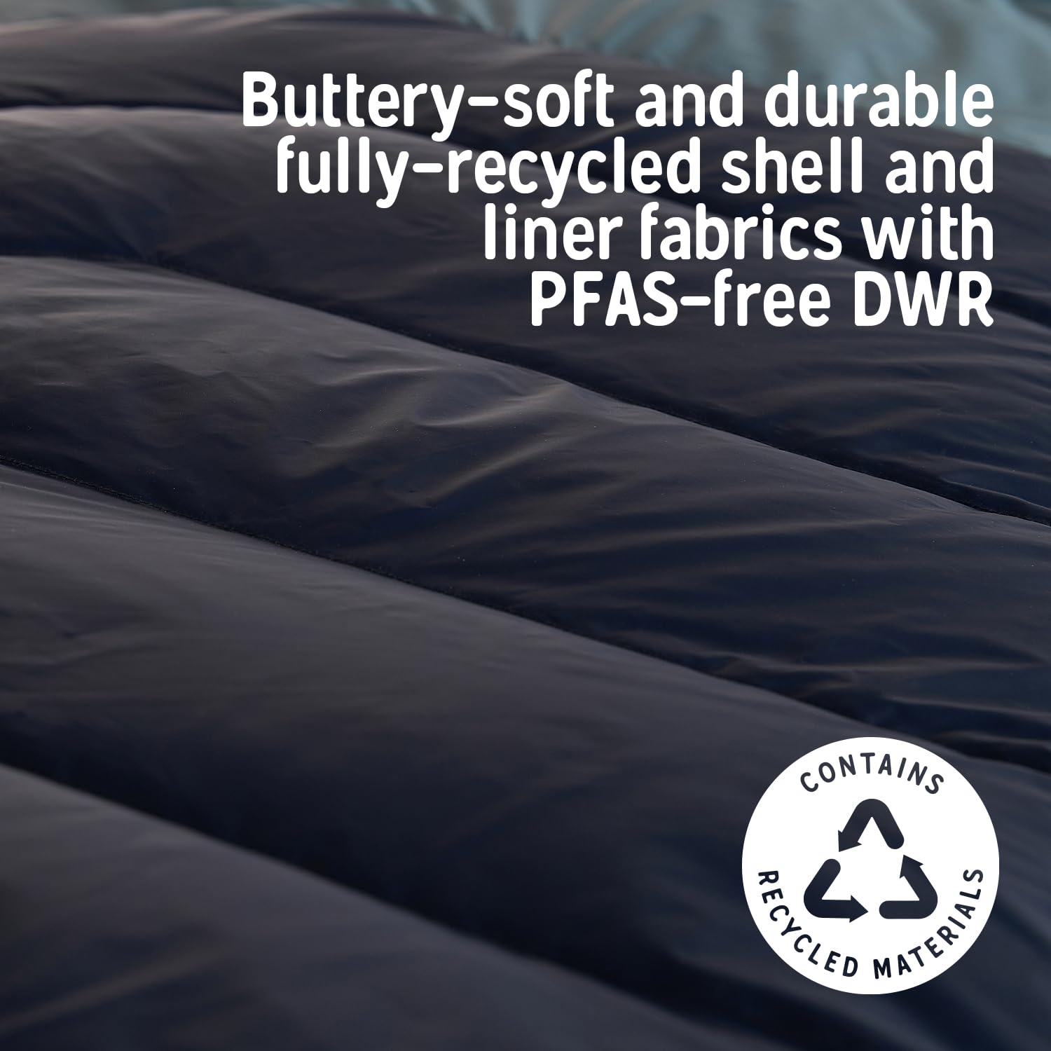 Kelty Supernova regular size image demonstrates full-length comfort.